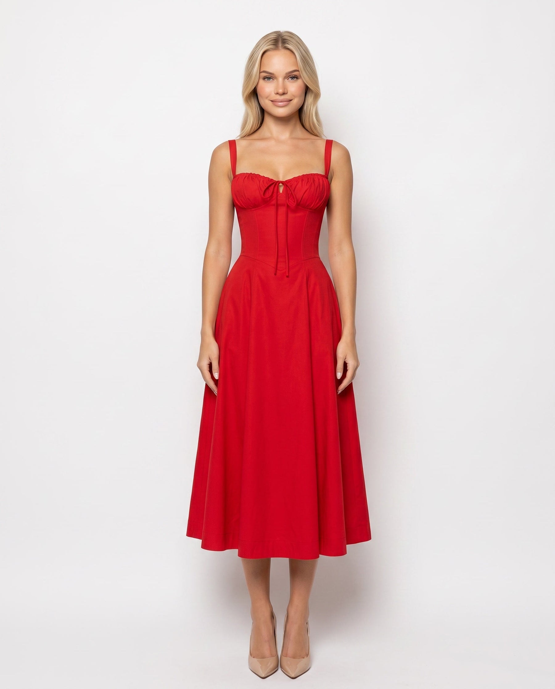 Amélie Corset Midi Dress